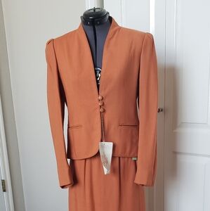 Deadstock Orange Skirt Suit